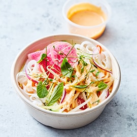 Thaise rijstnoedel salade (delivery)